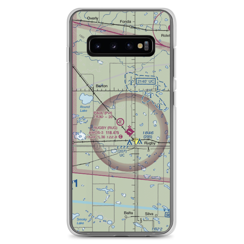 Paul Airstrip (NA49) VFR Sectional Samsung Case Samsung Galaxy S10+ model shown