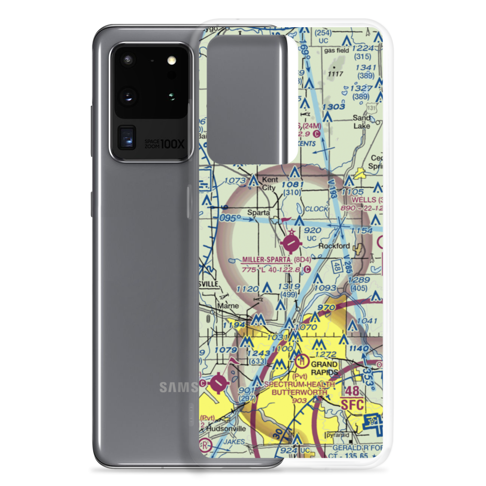 Paul C. Miller-Sparta Airport (8D4) VFR Sectional Samsung Case Samsung Galaxy S20 Ultra model shown
