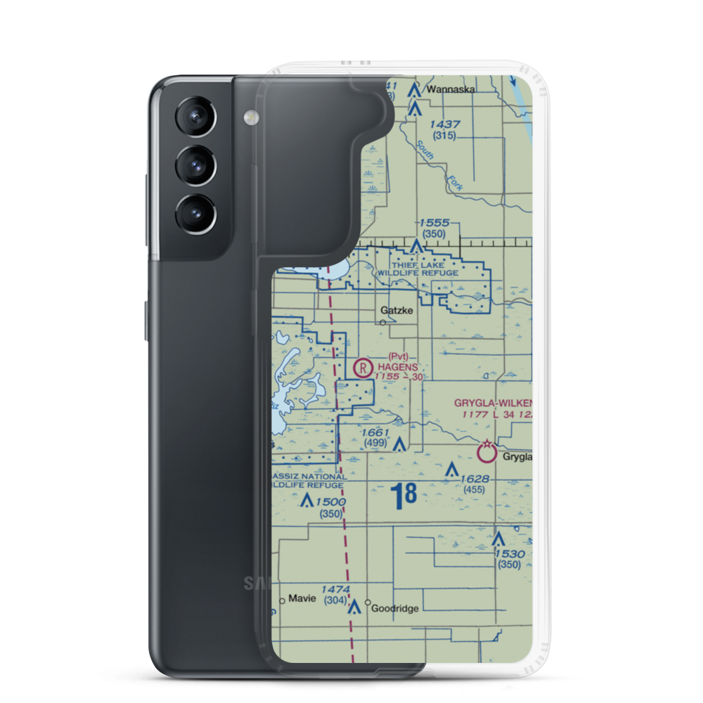 Paul Field (79MN) VFR Sectional Samsung Case Samsung Galaxy S21 model shown