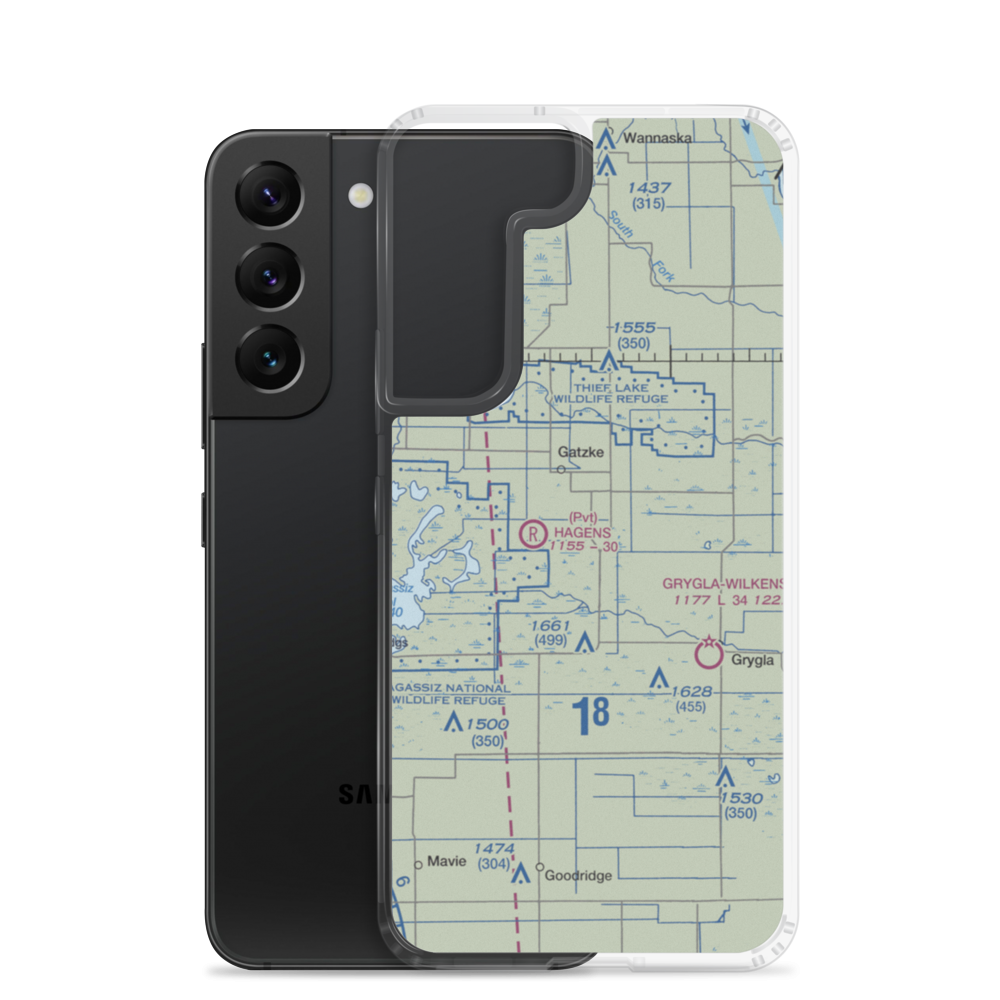Paul Field (79MN) VFR Sectional Samsung Case Samsung Galaxy S22 model shown