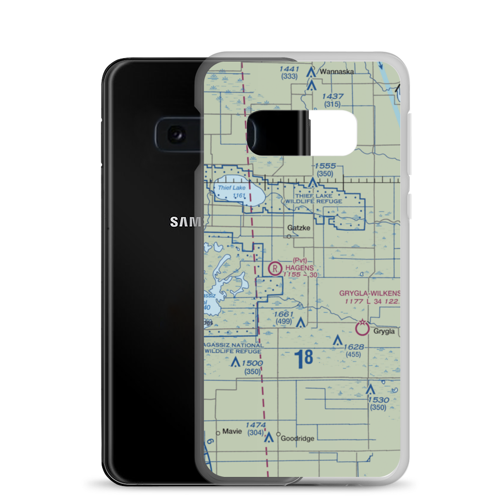 Paul Field (79MN) VFR Sectional Samsung Case Samsung Galaxy S10e model shown
