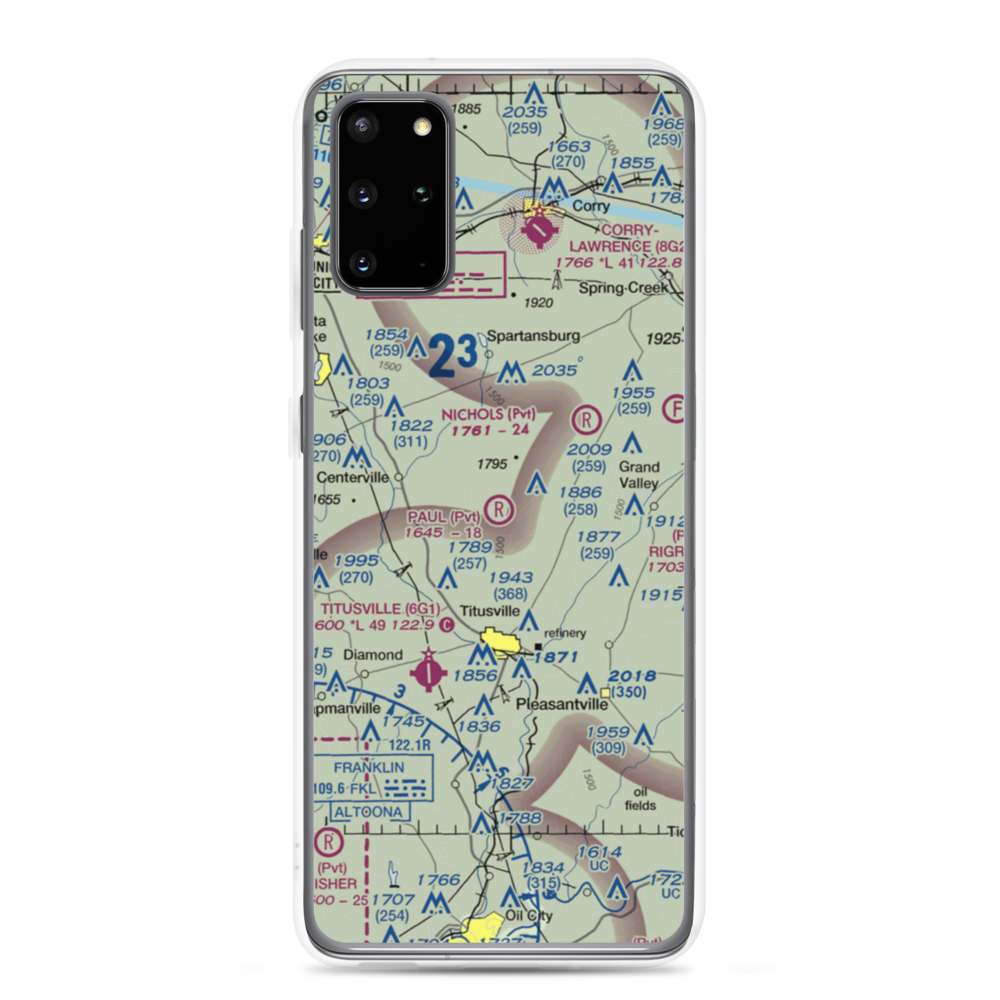 Paul Personal Use Airport (0PN9) VFR Sectional Samsung Case Samsung Galaxy S20 Plus model shown