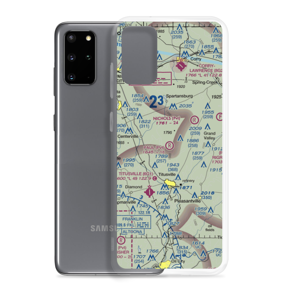 Paul Personal Use Airport (0PN9) VFR Sectional Samsung Case Samsung Galaxy S20 Plus model shown