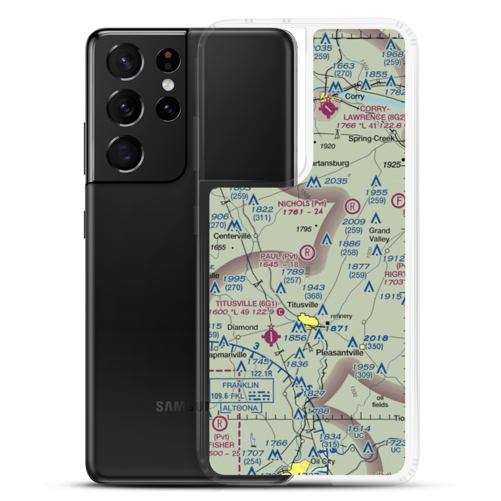Paul Personal Use Airport (0PN9) VFR Sectional Samsung Case Samsung Galaxy S21 Ultra model shown