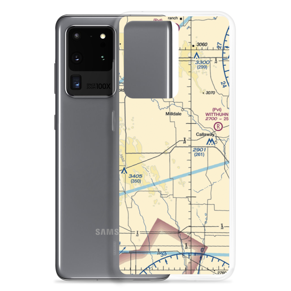 Paul Ridder Ranch Airport (1NE1) VFR Sectional Samsung Case Samsung Galaxy S20 Ultra model shown