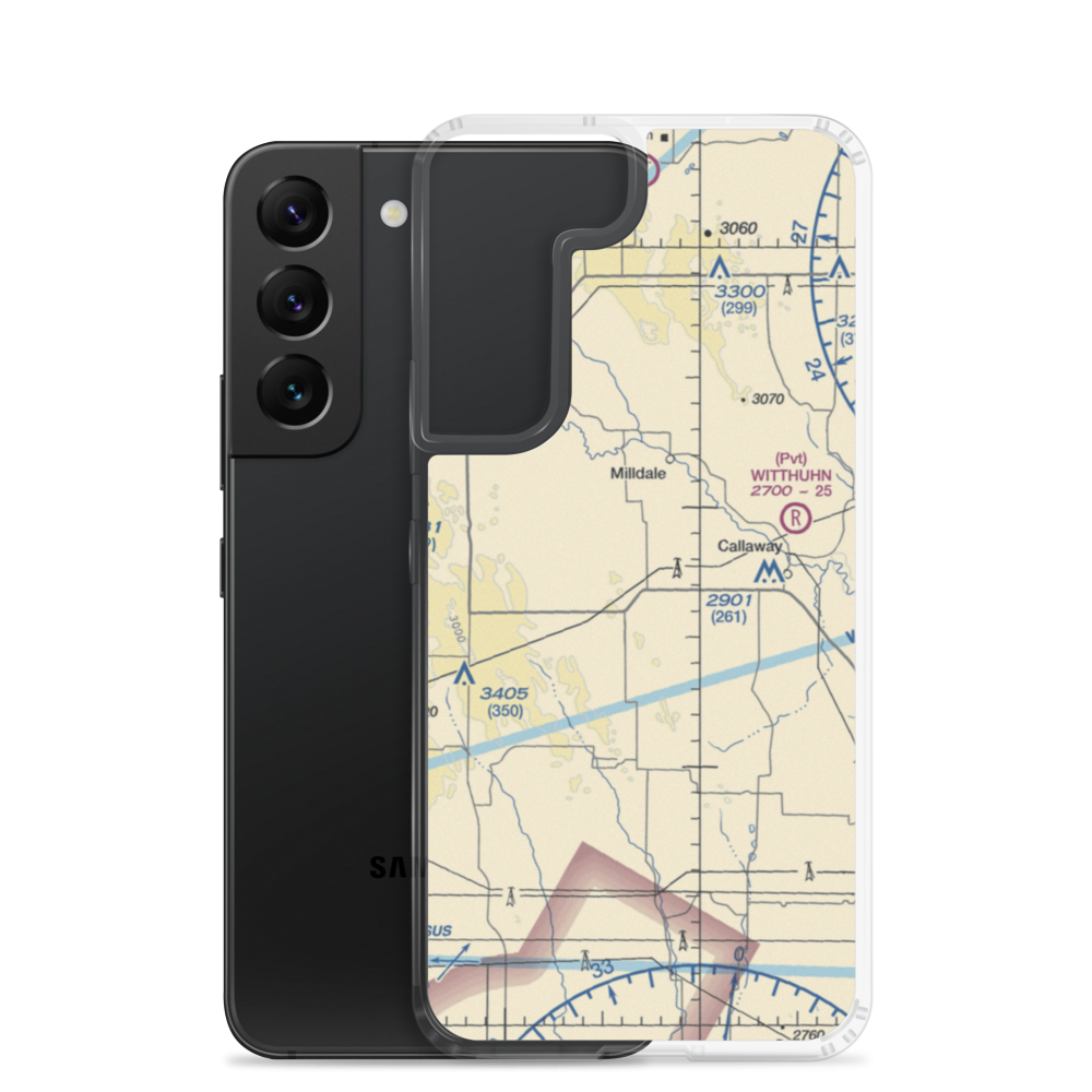 Paul Ridder Ranch Airport (1NE1) VFR Sectional Samsung Case Samsung Galaxy S22 model shown