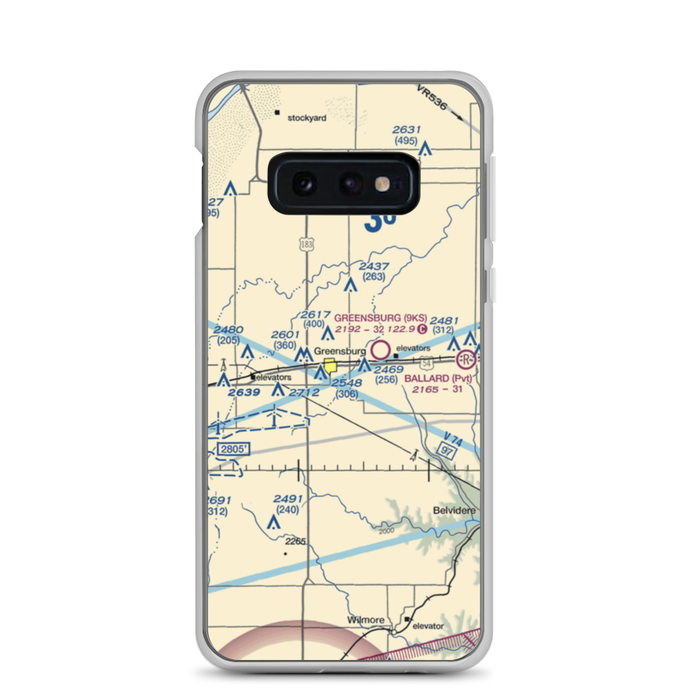 Paul Windle Municipal Airport (8K7) VFR Sectional Samsung Case Samsung Galaxy S10e model shown