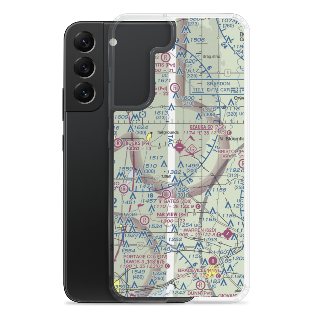Pauls Airport (1OI1) VFR Sectional Samsung Case Samsung Galaxy S22 Plus model shown
