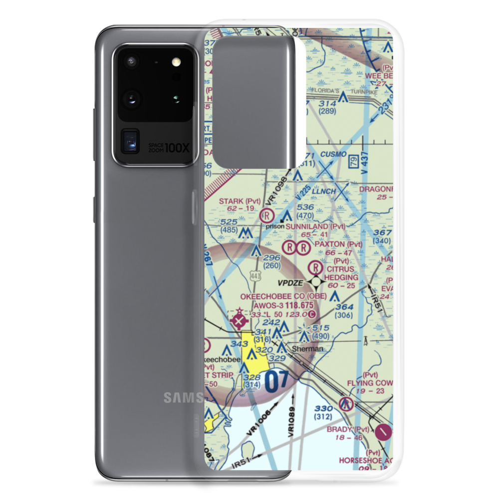 Paxton Airport (90FL) VFR Sectional Samsung Case Samsung Galaxy S20 Ultra model shown