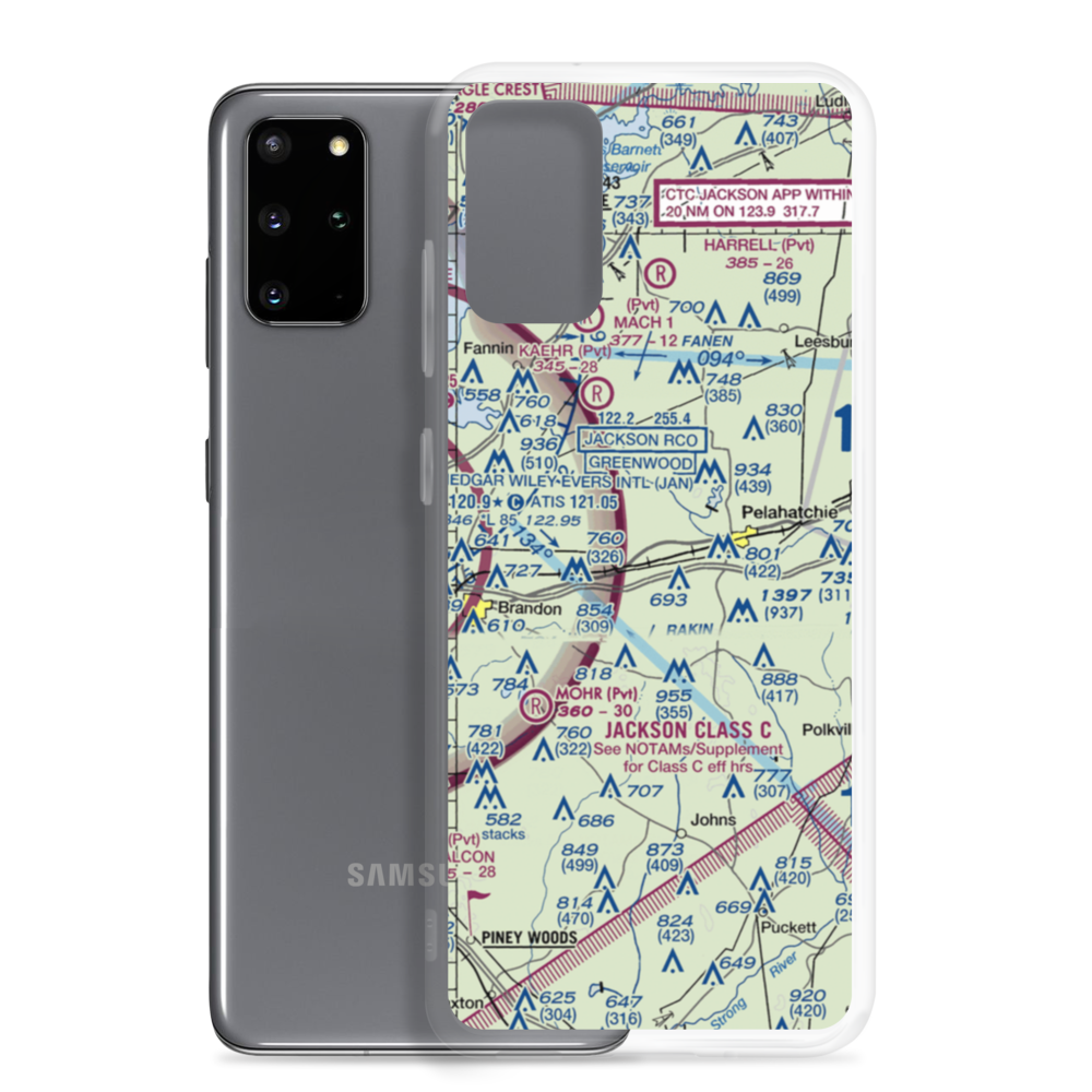Payne Airport (4MS0) VFR Sectional Samsung Case Samsung Galaxy S20 Plus model shown