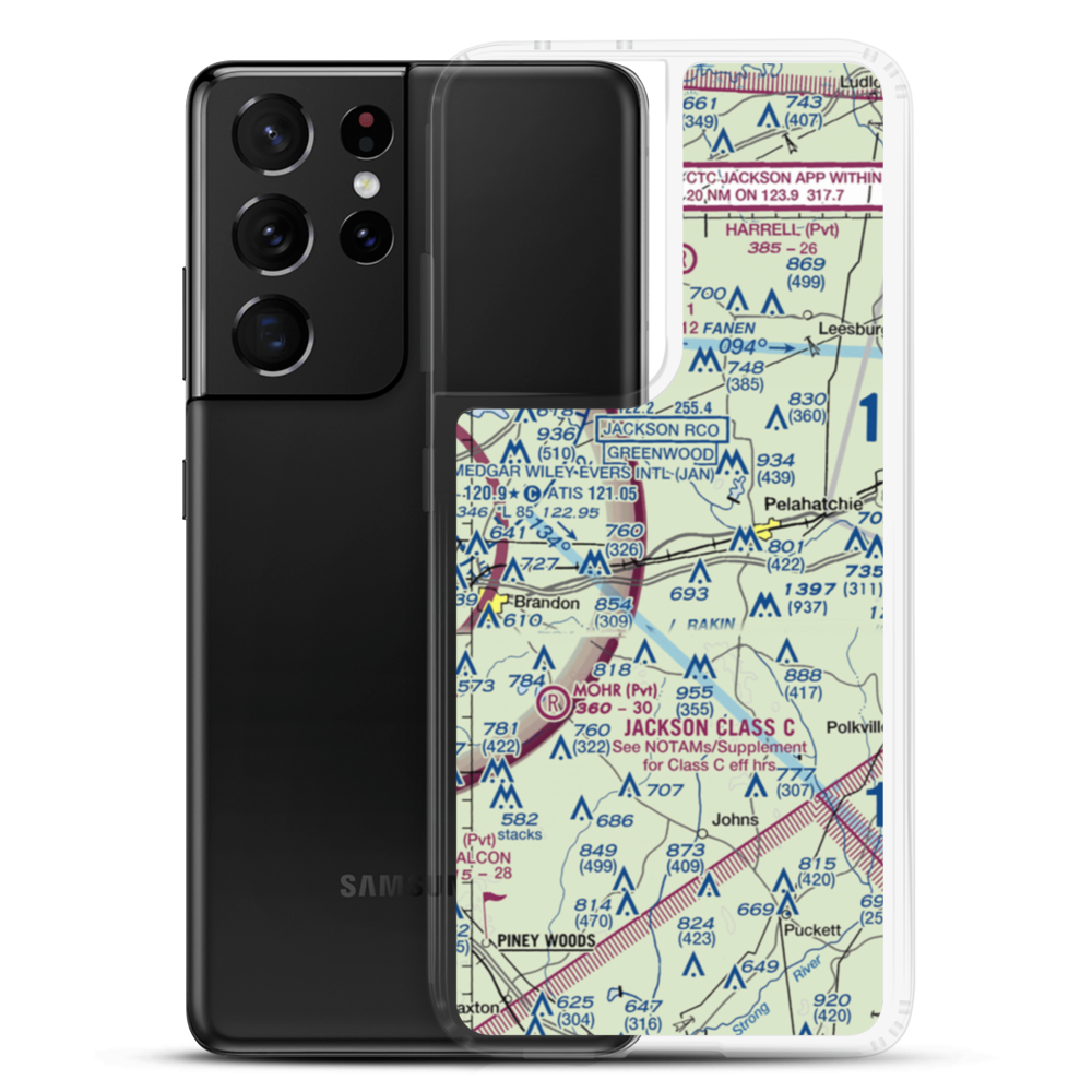 Payne Airport (4MS0) VFR Sectional Samsung Case Samsung Galaxy S21 Ultra model shown