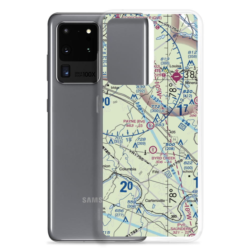 Payne Airport (VG05) VFR Sectional Samsung Case Samsung Galaxy S20 Ultra model shown