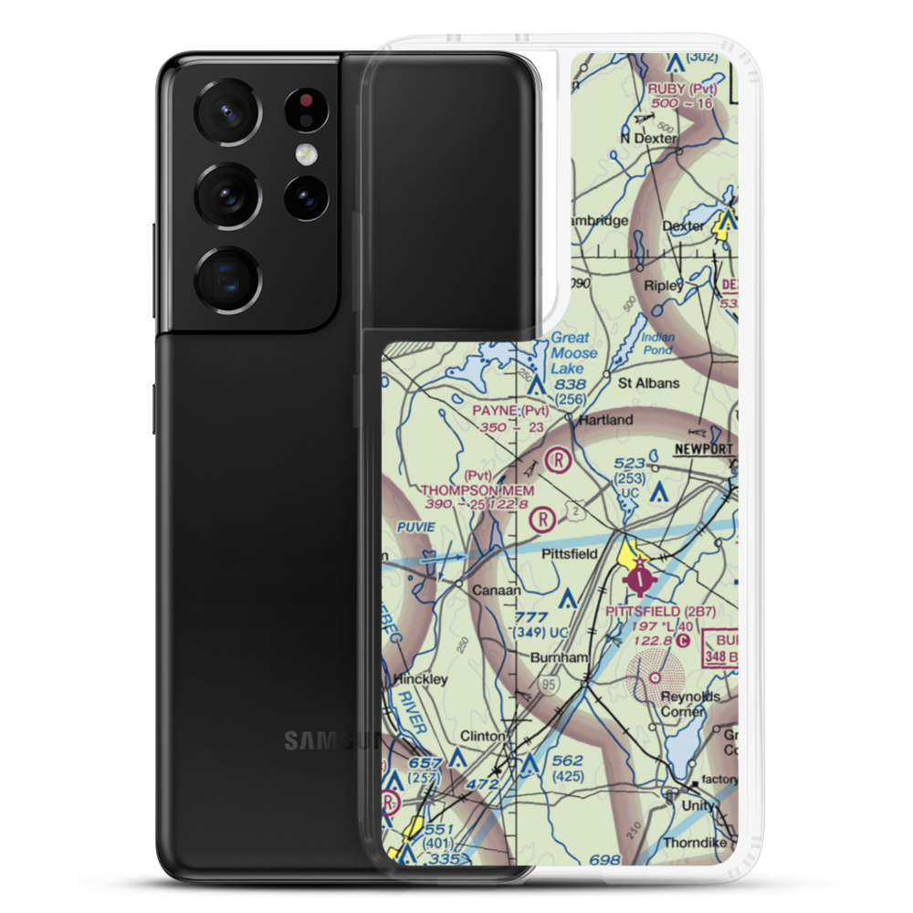 Payne Field (ME47) VFR Sectional Samsung Case Samsung Galaxy S21 Ultra model shown