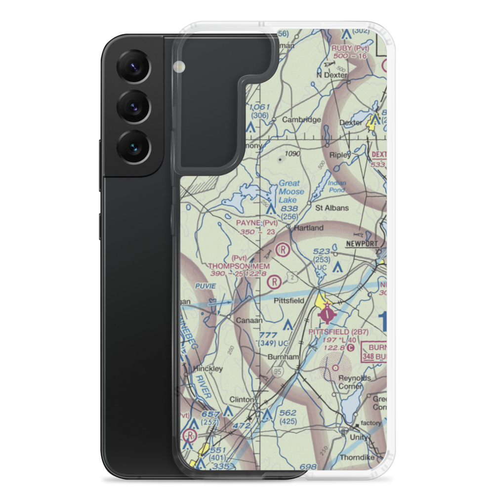 Payne Field (ME47) VFR Sectional Samsung Case Samsung Galaxy S22 Plus model shown