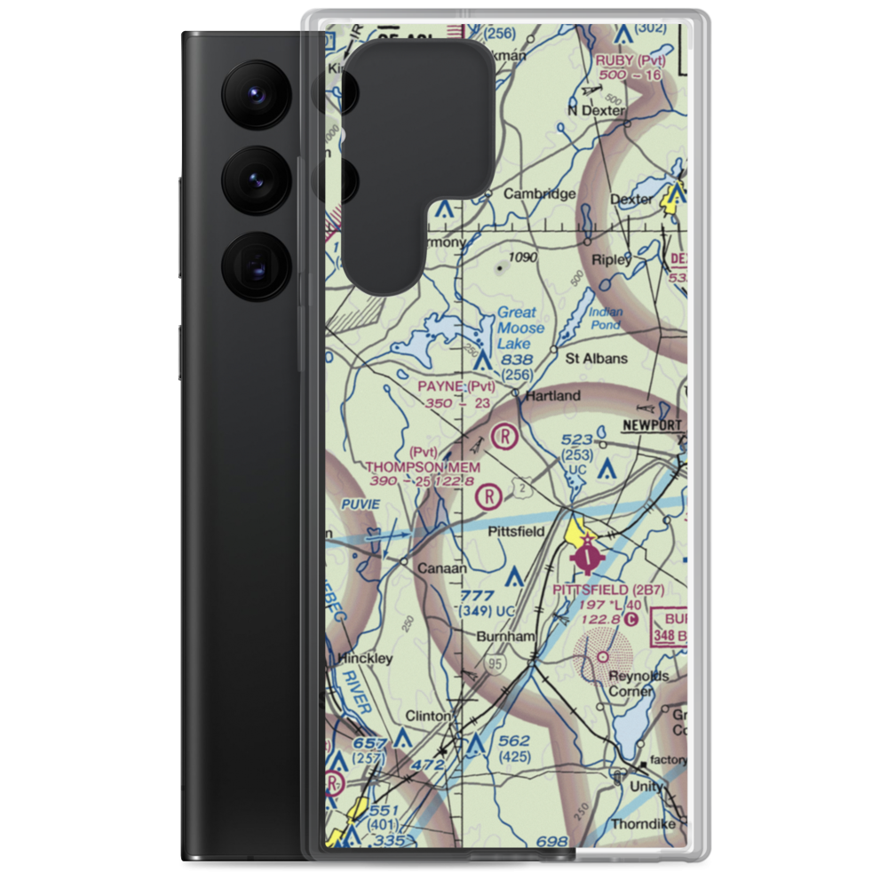 Payne Field (ME47) VFR Sectional Samsung Case Samsung Galaxy S22 Ultra model shown