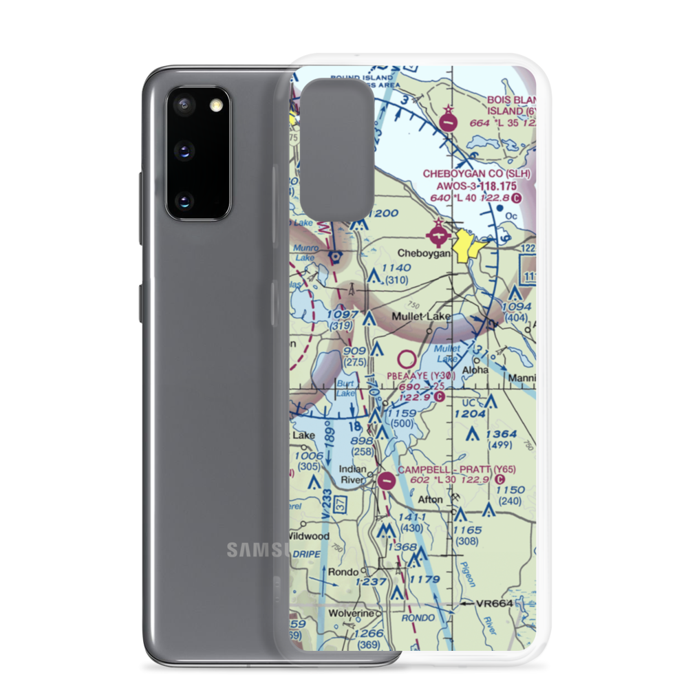Pbeaaye Airport (Y30) VFR Sectional Samsung Case Samsung Galaxy S20 model shown