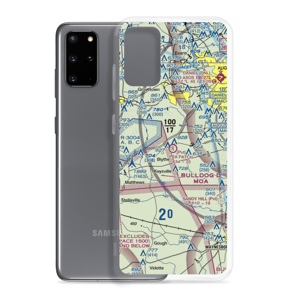 Pea Patch Aerodrome (61GA) VFR Sectional Samsung Case Samsung Galaxy S20 Plus model shown