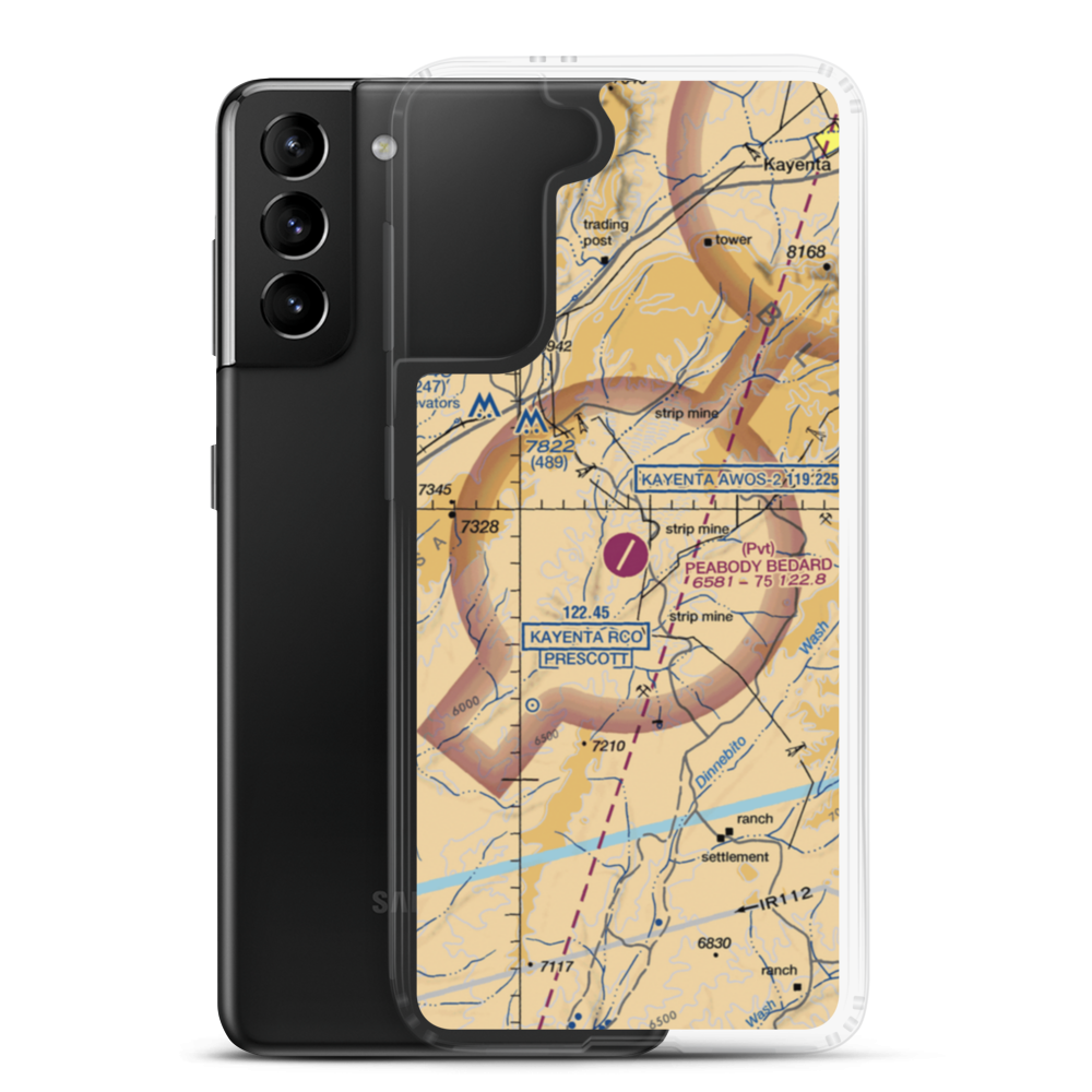 Peabody Bedard Field (38AZ) VFR Sectional Samsung Case Samsung Galaxy S21 Plus model shown