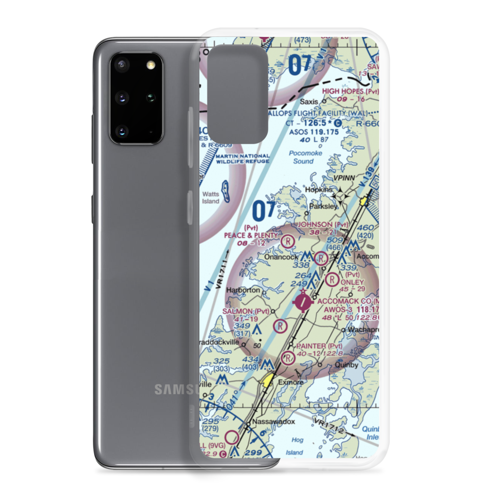 Peace and Plenty Farm Airport (VA92) VFR Sectional Samsung Case Samsung Galaxy S20 Plus model shown