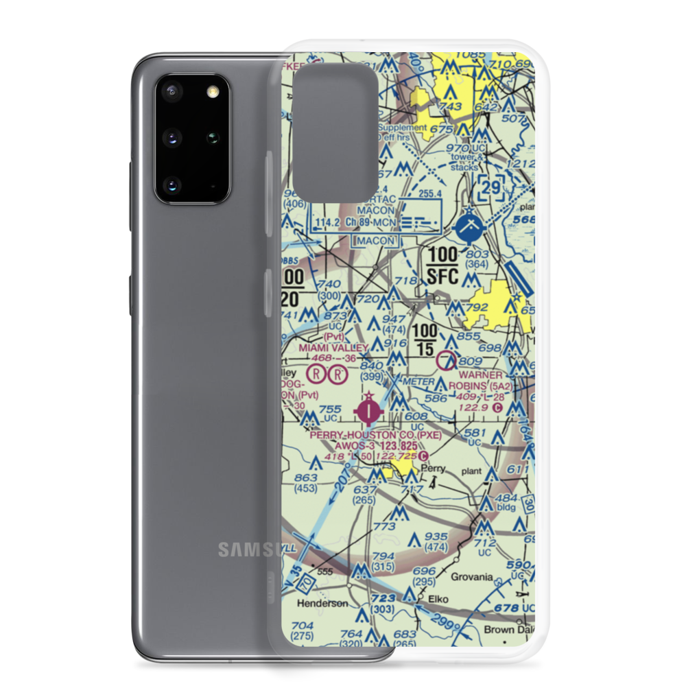 Peachtree Landings Airport (5GE1) VFR Sectional Samsung Case Samsung Galaxy S20 Plus model shown