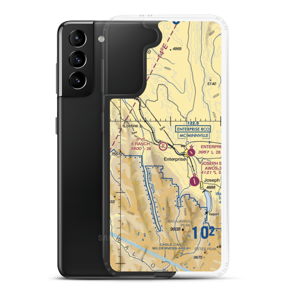 Peacock Ranch Airport (05OR) VFR Sectional Samsung Case Samsung Galaxy S21 Plus model shown