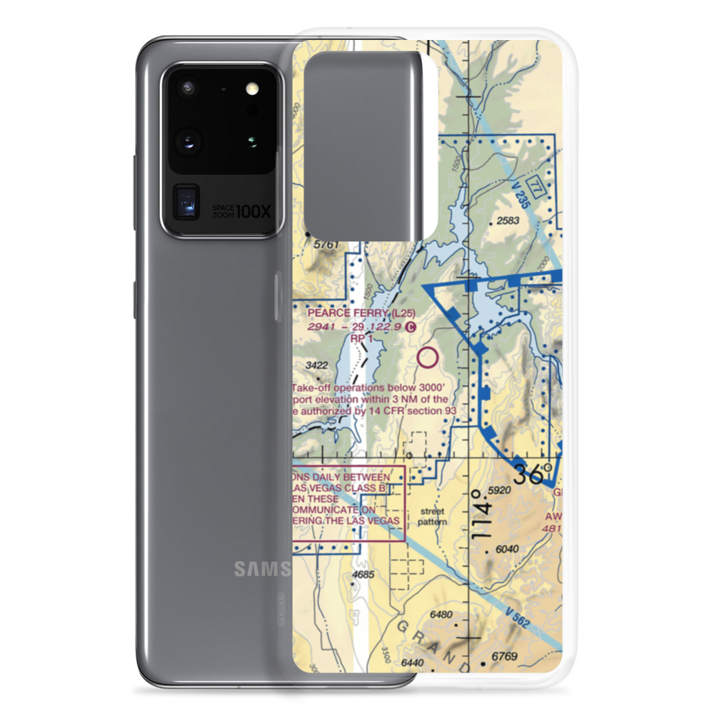 Pearce Ferry Airport (L25) VFR Sectional Samsung Case Samsung Galaxy S20 Ultra model shown