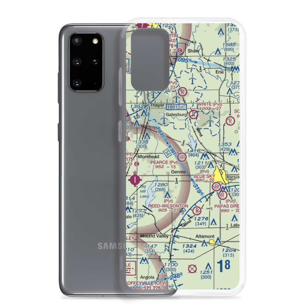 Pearce Field (0KS8) VFR Sectional Samsung Case Samsung Galaxy S20 Plus model shown