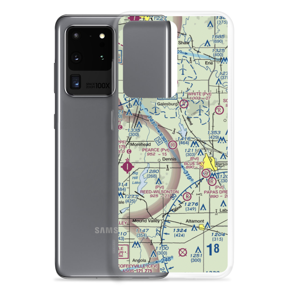 Pearce Field (0KS8) VFR Sectional Samsung Case Samsung Galaxy S20 Ultra model shown