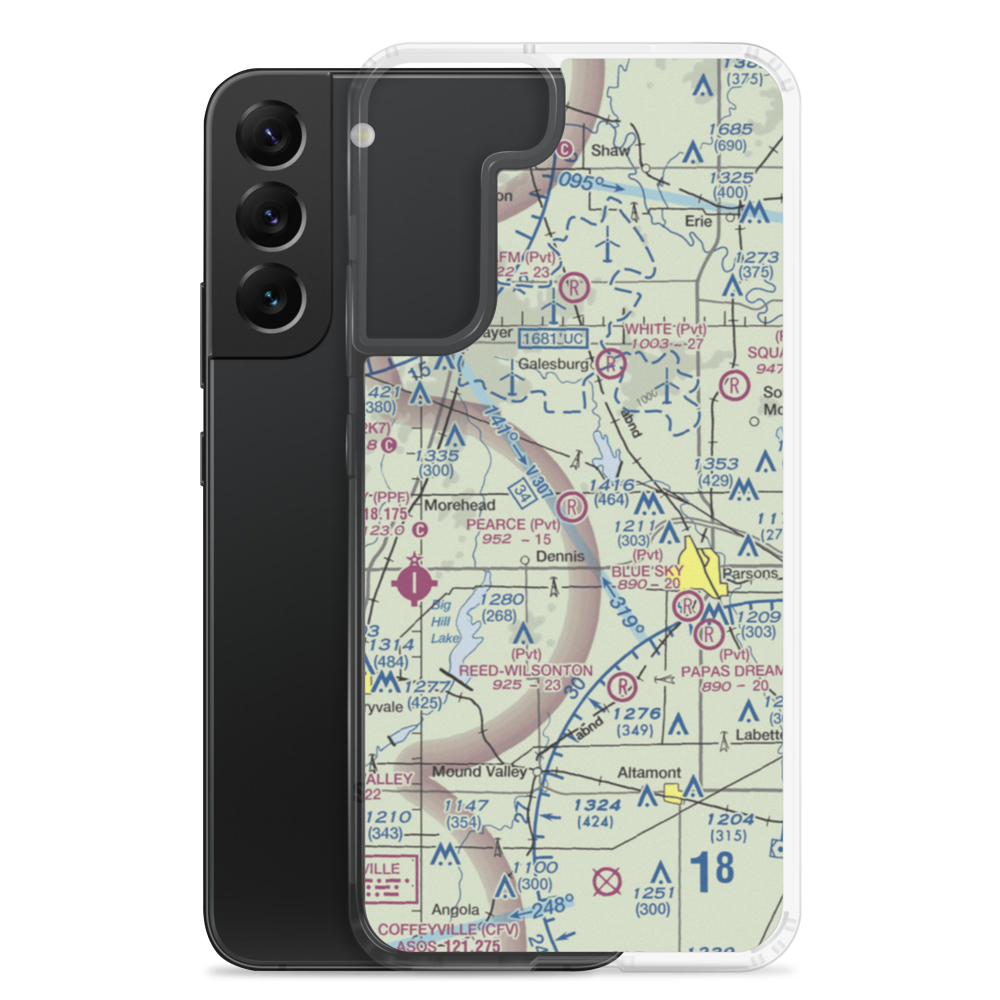 Pearce Field (0KS8) VFR Sectional Samsung Case Samsung Galaxy S22 Plus model shown