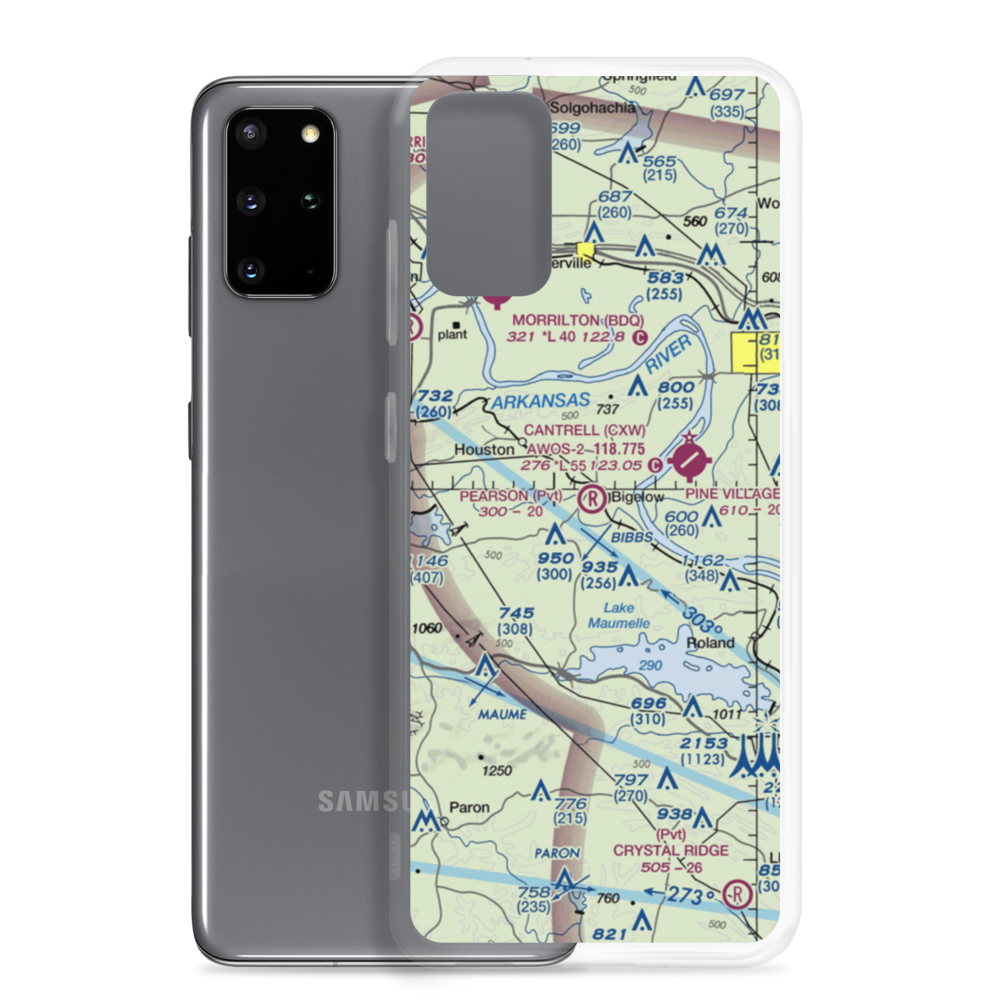 Pearson Field (AR13) VFR Sectional Samsung Case Samsung Galaxy S20 Plus model shown