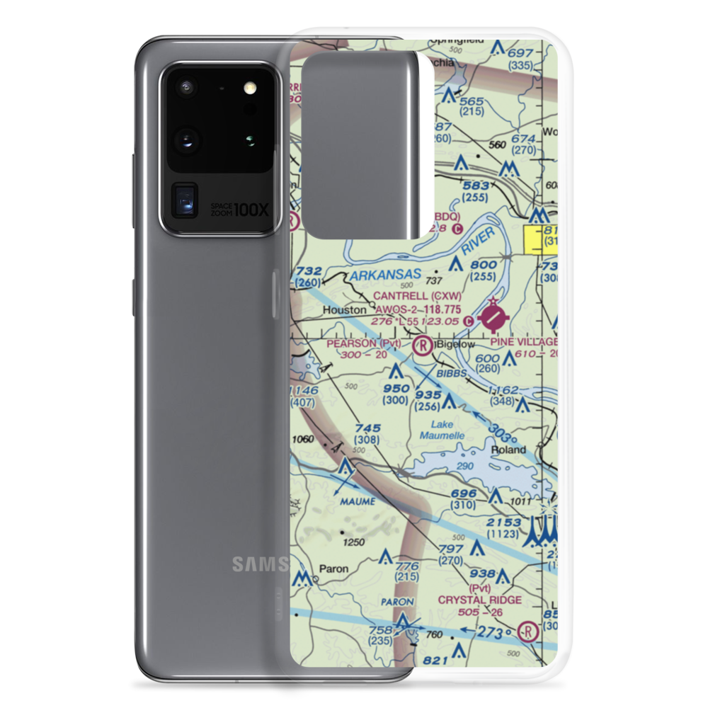 Pearson Field (AR13) VFR Sectional Samsung Case Samsung Galaxy S20 Ultra model shown