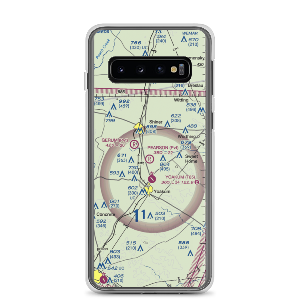 Pearson Ranch Private Airport (5TA3) VFR Sectional Samsung Case Samsung Galaxy S10 model shown