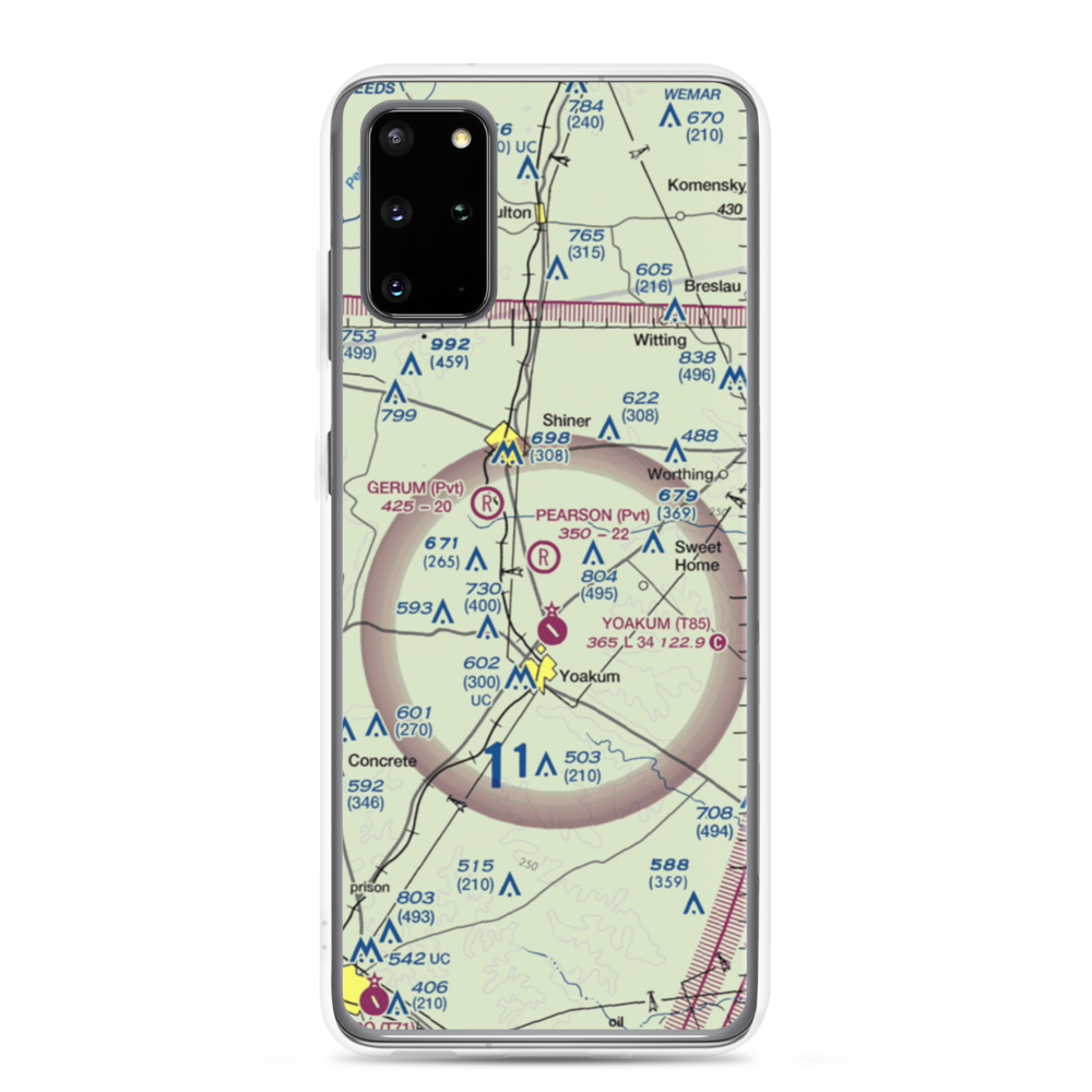 Pearson Ranch Private Airport (5TA3) VFR Sectional Samsung Case Samsung Galaxy S20 Plus model shown