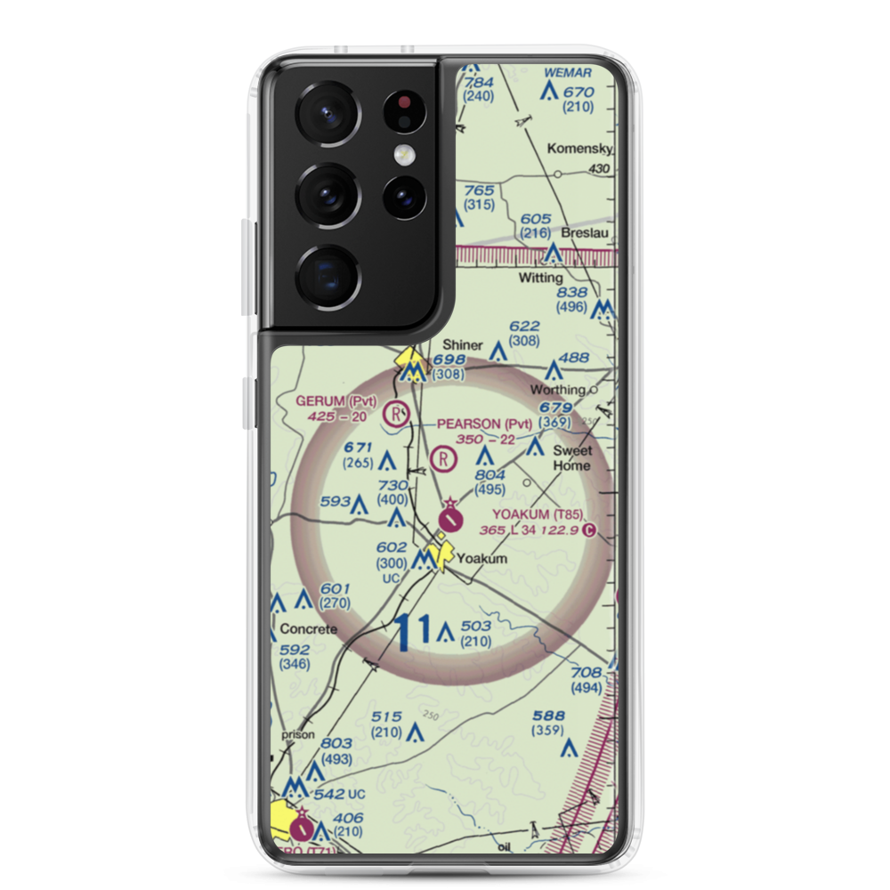 Pearson Ranch Private Airport (5TA3) VFR Sectional Samsung Case Samsung Galaxy S21 Ultra model shown