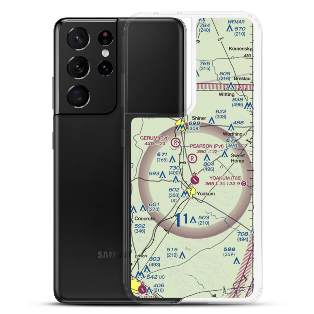 Pearson Ranch Private Airport (5TA3) VFR Sectional Samsung Case Samsung Galaxy S21 Ultra model shown