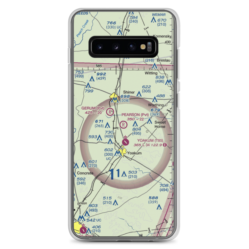 Pearson Ranch Private Airport (5TA3) VFR Sectional Samsung Case Samsung Galaxy S10+ model shown