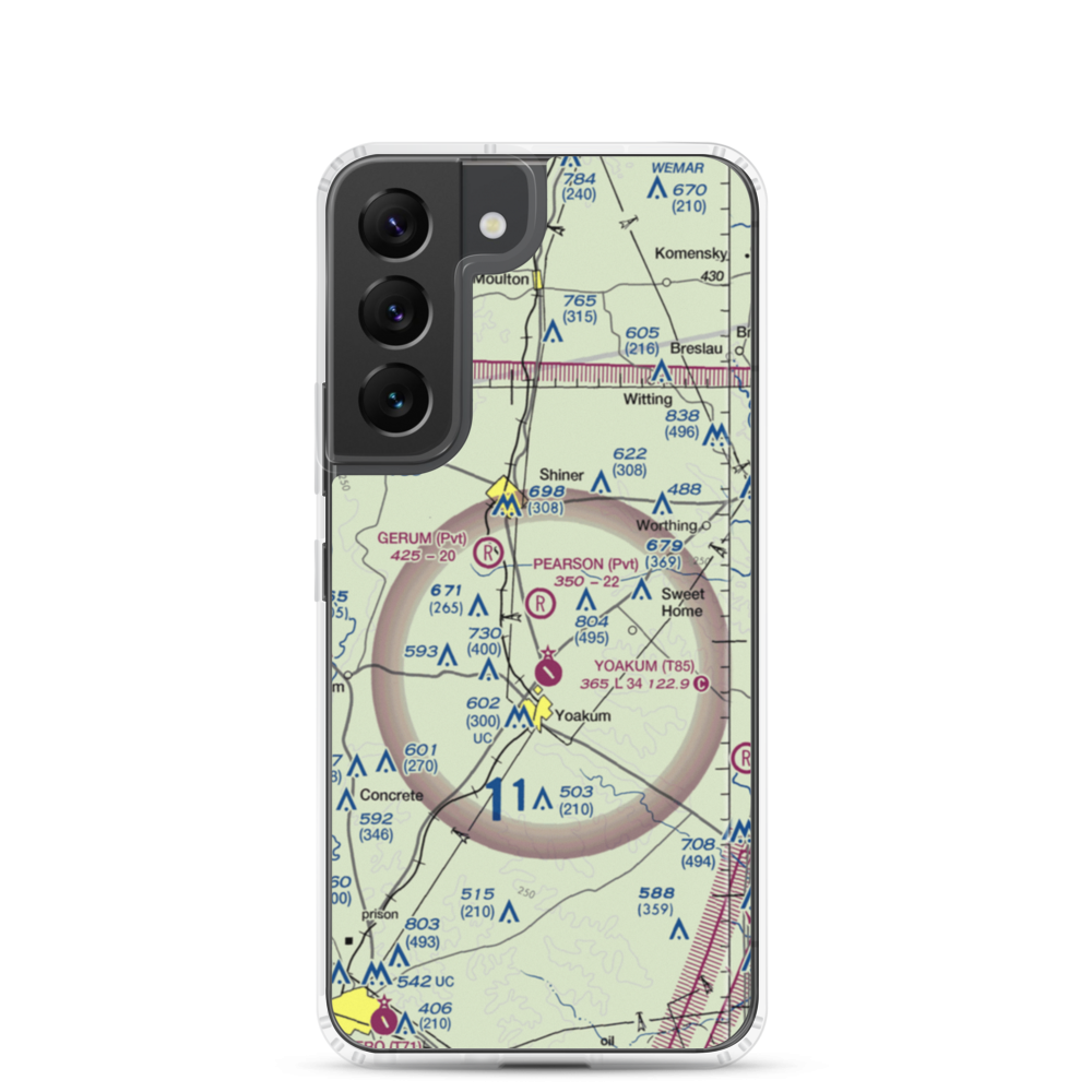 Pearson Ranch Private Airport (5TA3) VFR Sectional Samsung Case Samsung Galaxy S22 model shown