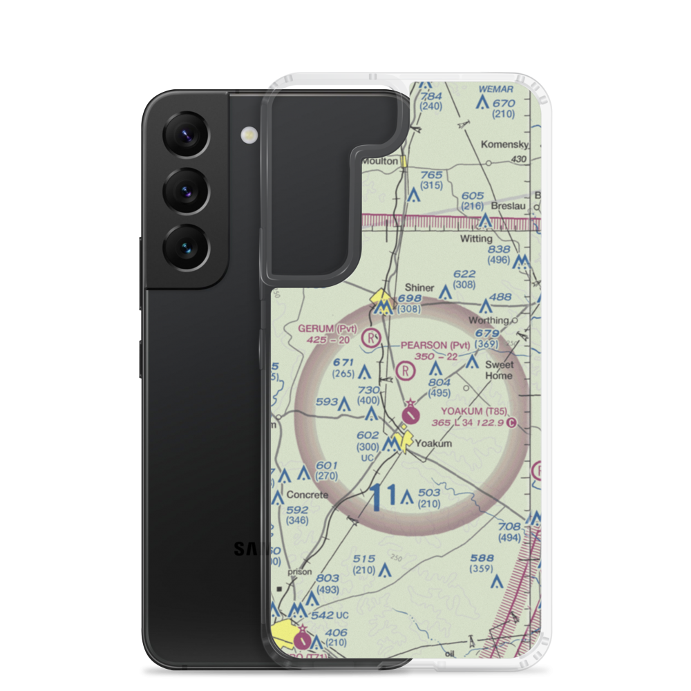 Pearson Ranch Private Airport (5TA3) VFR Sectional Samsung Case Samsung Galaxy S22 model shown
