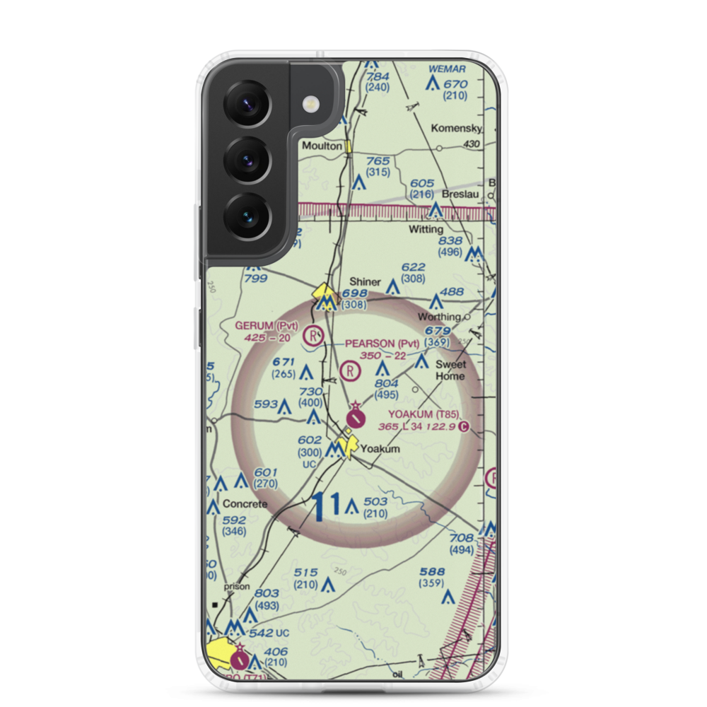Pearson Ranch Private Airport (5TA3) VFR Sectional Samsung Case Samsung Galaxy S22 Plus model shown