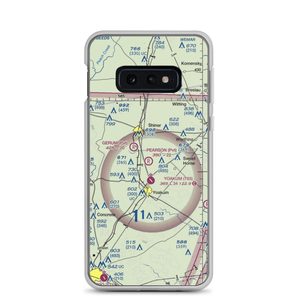 Pearson Ranch Private Airport (5TA3) VFR Sectional Samsung Case Samsung Galaxy S10e model shown
