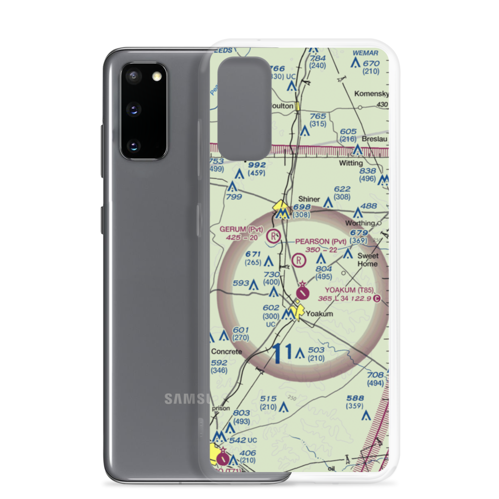 Pearson Ranch Private Airport (5TA3) VFR Sectional Samsung Case Samsung Galaxy S20 model shown