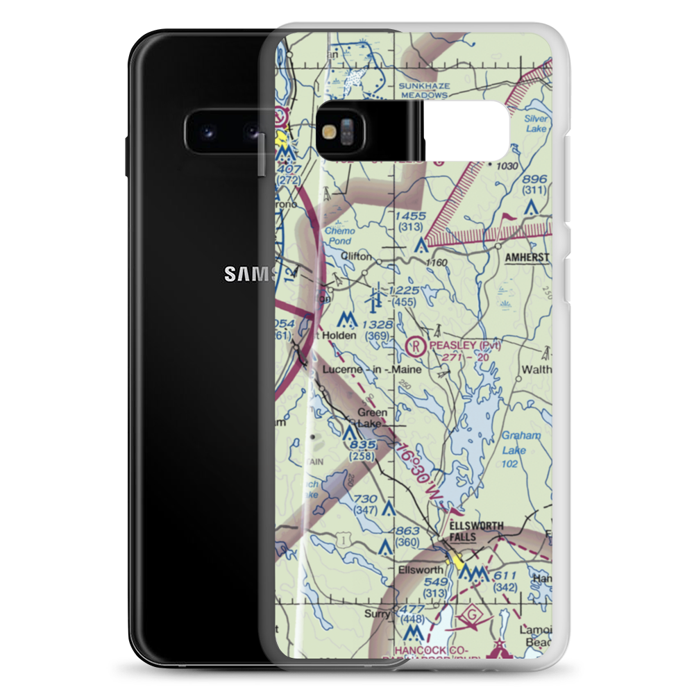 Peasley Field (0ME4) VFR Sectional Samsung Case Samsung Galaxy S10+ model shown