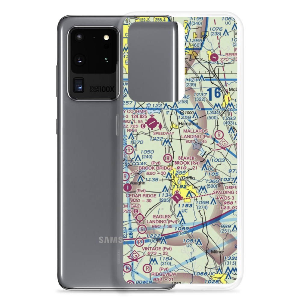 Pecan Patch Airstrip (0GE4) VFR Sectional Samsung Case Samsung Galaxy S20 Ultra model shown