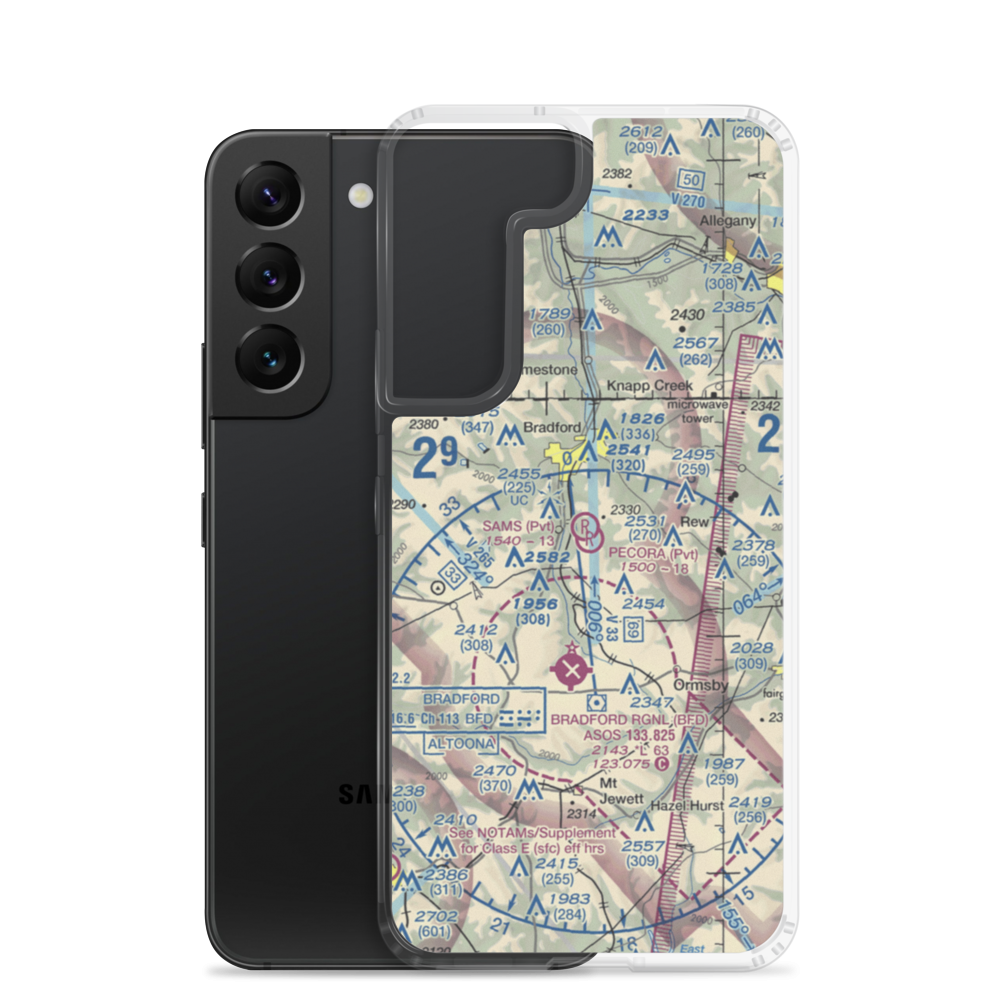 Pecora Field (PS18) VFR Sectional Samsung Case Samsung Galaxy S22 model shown