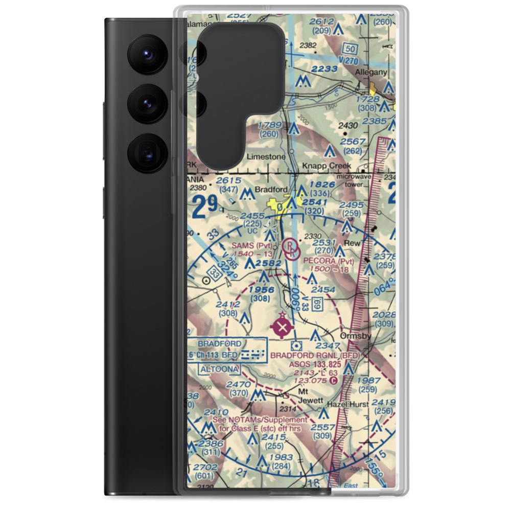 Pecora Field (PS18) VFR Sectional Samsung Case Samsung Galaxy S22 Ultra model shown