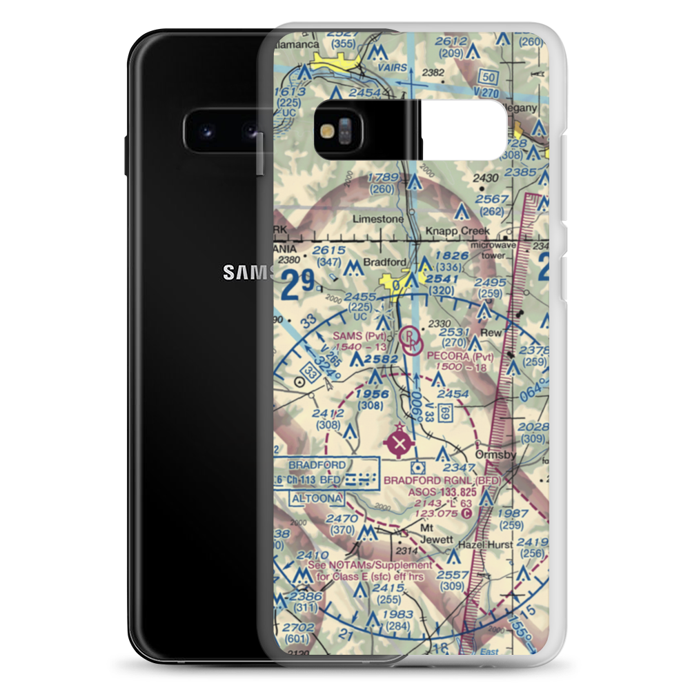 Pecora Field (PS18) VFR Sectional Samsung Case Samsung Galaxy S10+ model shown