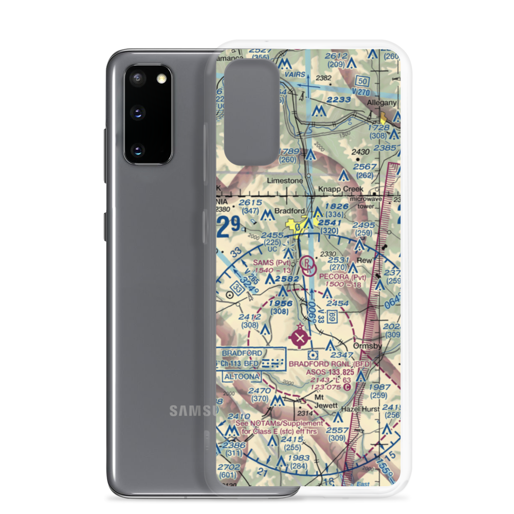 Pecora Field (PS18) VFR Sectional Samsung Case Samsung Galaxy S20 model shown