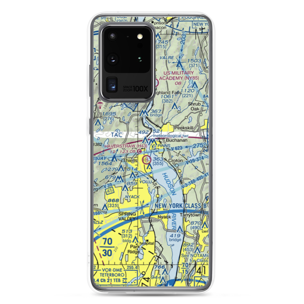 Peekskill Seaplane Base (7N2) VFR Sectional Samsung Case Samsung Galaxy S20 Ultra model shown
