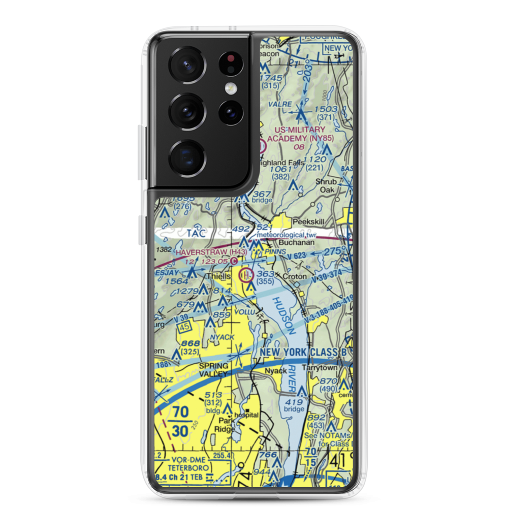 Peekskill Seaplane Base (7N2) VFR Sectional Samsung Case Samsung Galaxy S21 Ultra model shown