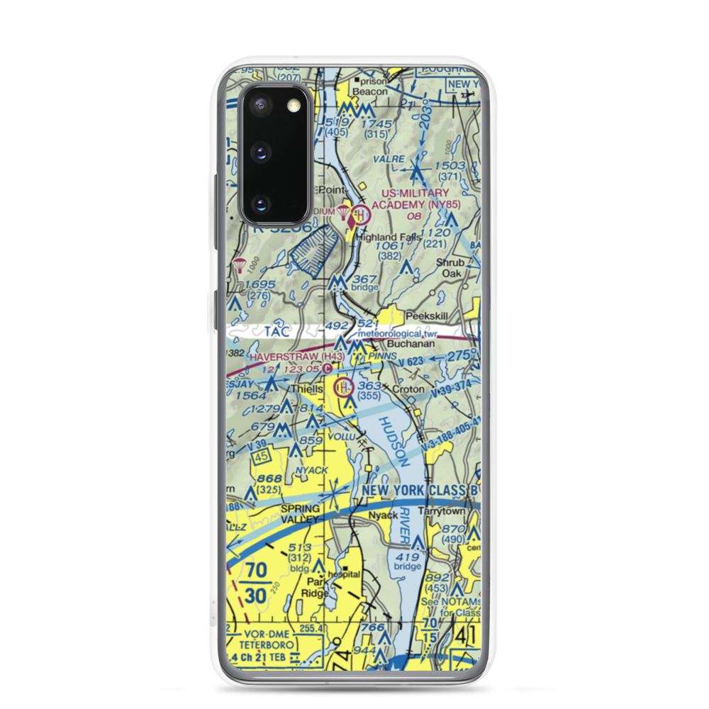 Peekskill Seaplane Base (7N2) VFR Sectional Samsung Case Samsung Galaxy S20 model shown